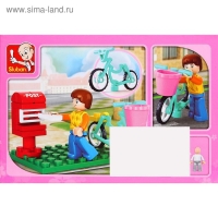 Конструктор &laquo;Розовая мечта: курьер на велосипеде&raquo;, 29 деталей