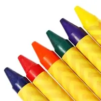 Мелки восковые 6 цветов, 93&times;8 мм, Calligrata, в картонной коробке