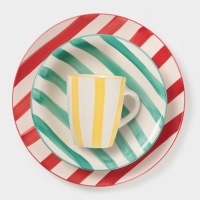 Тарелка Доляна "Райе" 26см, 26,5х3, цвет зеленый