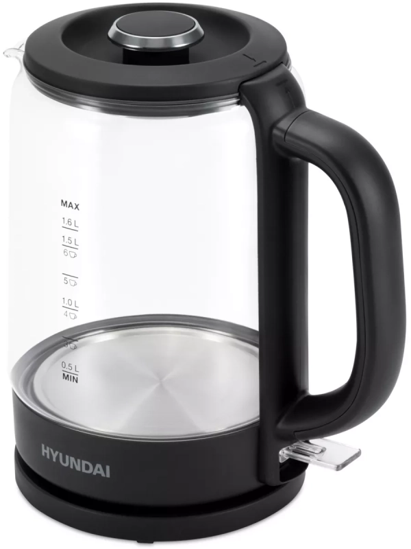 Чайник HYK-G3402 1,7л 2200Вт серый (стекло)