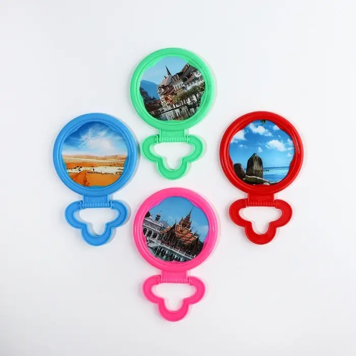 Зеркало настольное - подвесное &laquo;Круг&raquo;, d зеркальной поверхности 6.7 см, МИКС