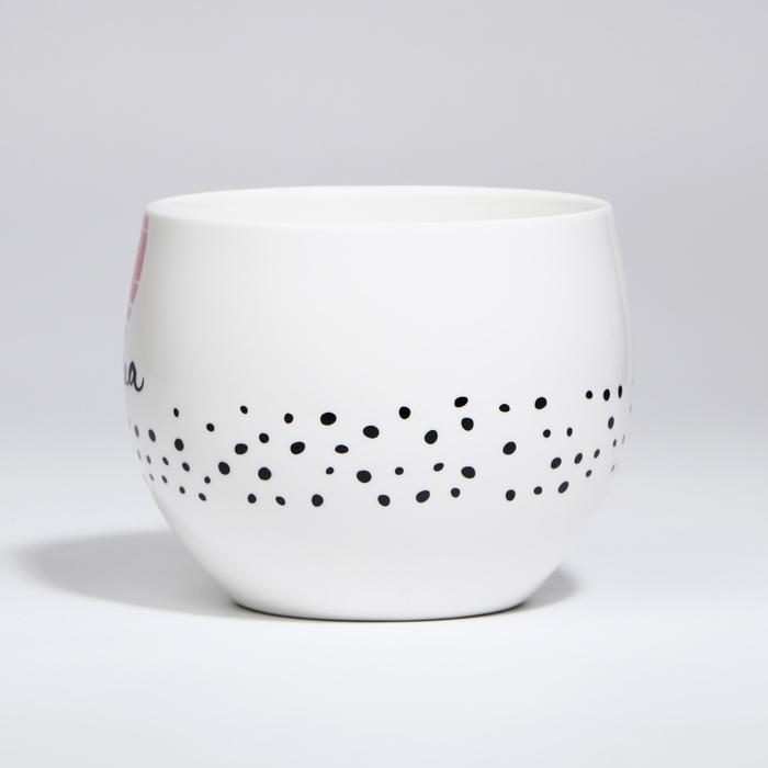 Кружка керамическая XXL &laquo;Супер мама&raquo;, 600 мл , цвет белый