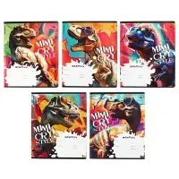 Тетрадь 12 листов в линейку, ErichKrause Dino Art, МИКС
