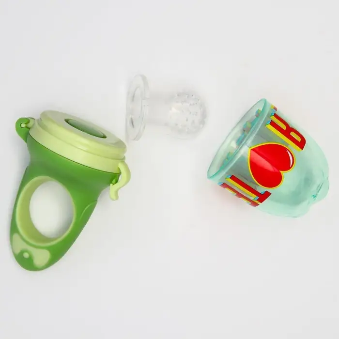 Ниблер для прикорма с силиконовой сеточкой &laquo;Еда, я люблю тебя&raquo;, р-р сеточки М