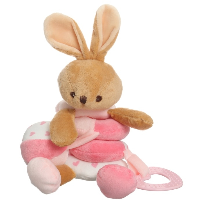 Растяжка - спираль с игрушками дуга на коляску / кроватку для малышей &laquo;Зайка&raquo;, Mum&Baby