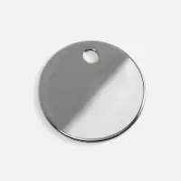 Шильдик металлический Alfa Sirkel, серебристый глянцевый