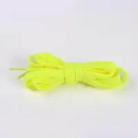 Шнурки для обуви, пара, плоские, 9 мм, 120 см, жёлтые, неоновые