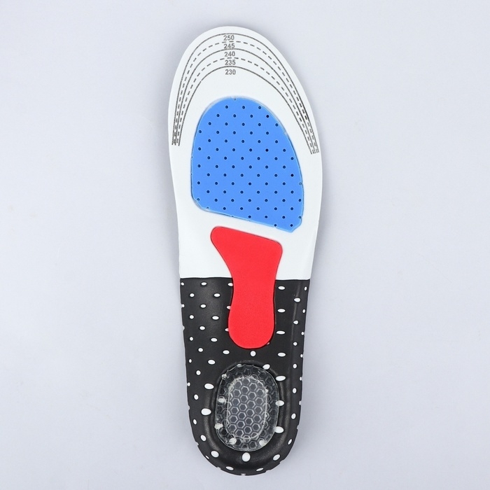 Стельки для обуви, универсальные, спортивные, дышащие, р-р RU до 41 (р-р Пр-ля до 40), 26,5 см, пара, цвет чёрный