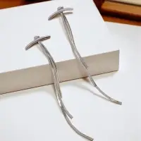 Серьги висячие &laquo;Дуга&raquo; водопад, цвет серебро, 11 см