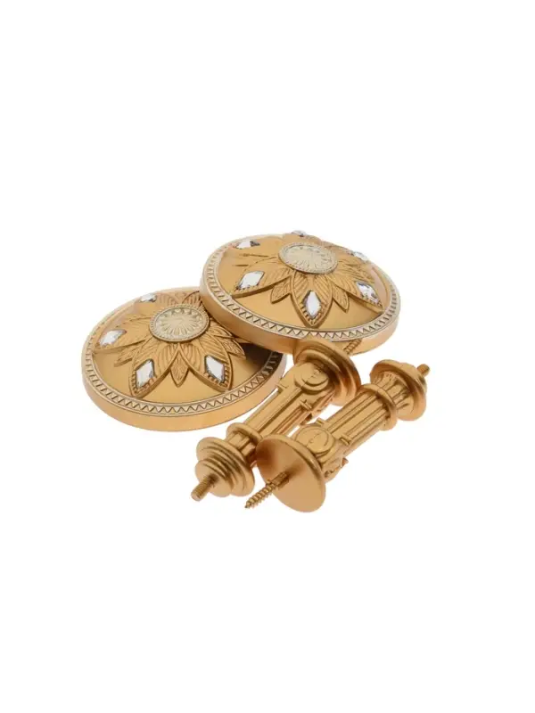 Крючок для штор CAPPIO KS032, d=98 мм, цвет золото с серебром, 2 шт