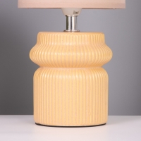 Лампа настольная "Афина" 1х40Вт Е14 бежевый 13х13х26см МОДЕЛЬ: