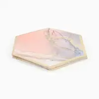 Набор посуды для праздника на 20 персон, мрамор розовый (тарелки 23 см, стакан 250 мл)