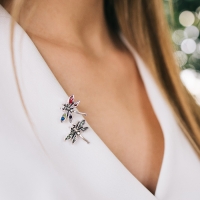 Брошь &laquo;Стрекозка&raquo; мини, цвет МИКС (неделимая фасовка 12 шт., цена за шт.)