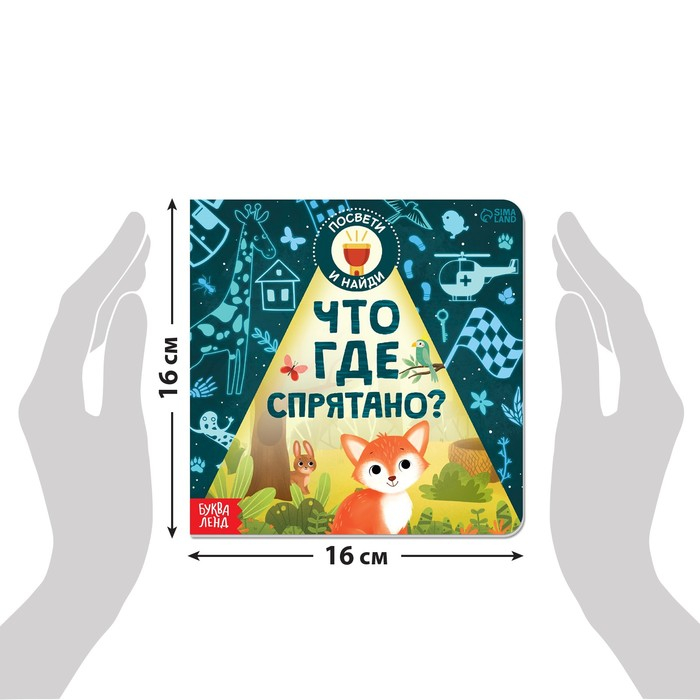 Книга с фонариком &laquo;Что где спрятано?&raquo;, 24 стр.