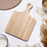 Доска разделочная Доляна, с ручкой, массив берёзы, 30&times;20&times;1,2 см