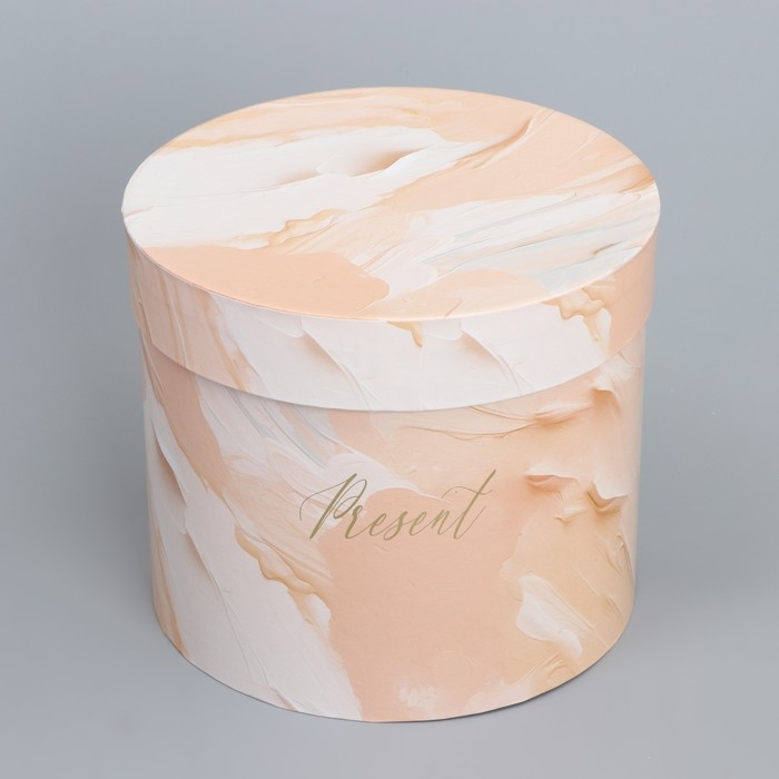 Набор шляпных коробок для цветов 4 в 1, упаковка подарочная, &laquo;Нежный&raquo;, 14 х 13 см - 20 х 17.5 см