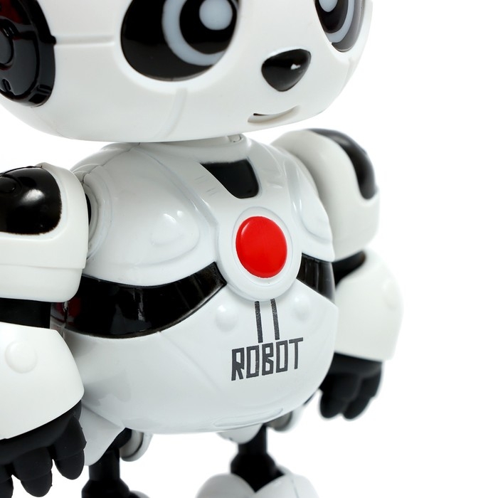 Робот &laquo;Пэнди&raquo;, запись голоса, реагирует на прикосновение, световые и звуковые эффекты, металлический