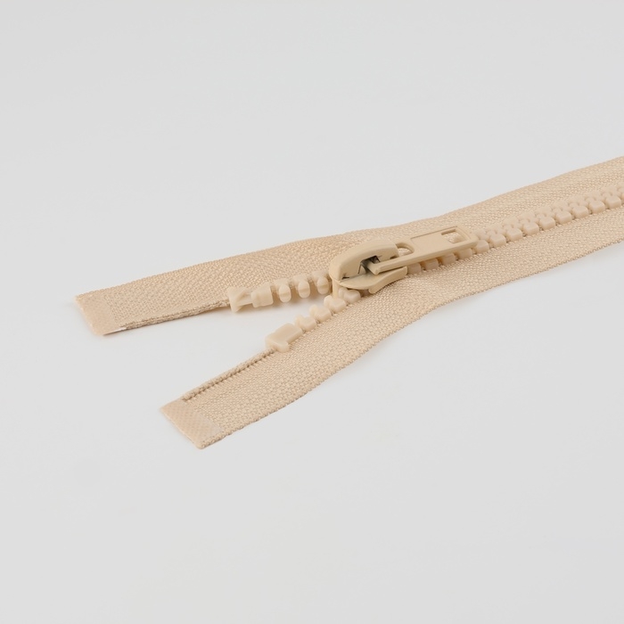 Молния &laquo;Трактор&raquo;, №8, разъёмная, замок автомат, 90 см, цвет слоновая кость