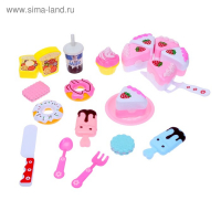 Игровой набор продуктов &laquo;Тортик&raquo;, с посудой