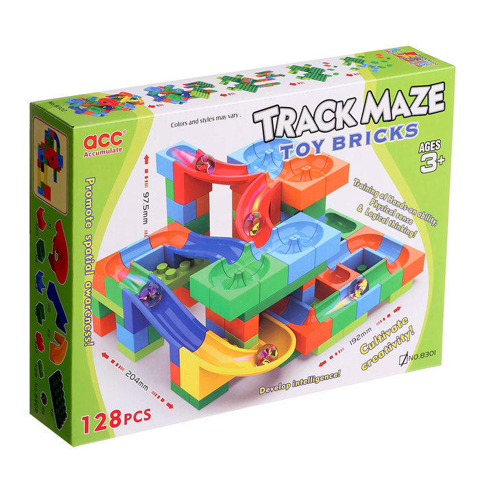 Конструктор блочный марблс &laquo;Турбошарики&raquo;, 128 деталей