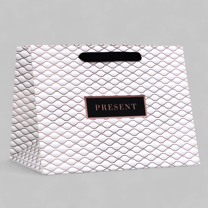 Пакет подарочный ламинированный с широким дном,"Текстура", 25 &times; 19 &times; 18 см