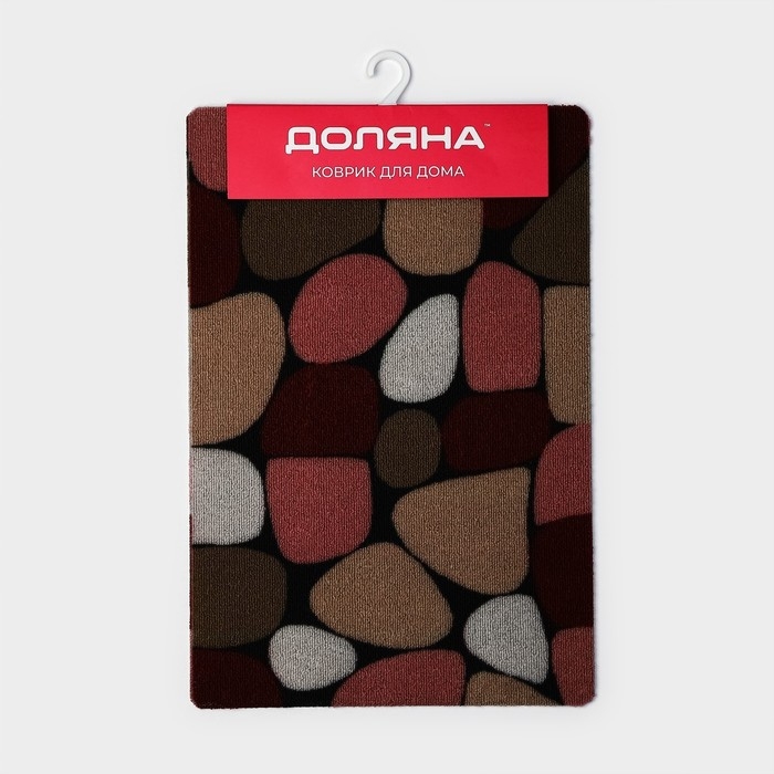 Коврик придверный влаговпитывающий Доляна, без окантовки, 37&times;58 см