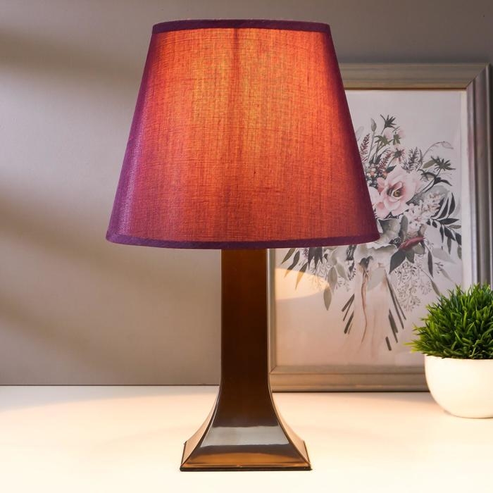 Лампа настольная 62104 1хЕ27 15Вт фиолетовый d=22 см, h=34,5 см RISALUX