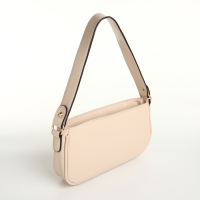 Сумка женская на молнии, цвет бежевый