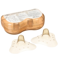 Накладки на грудь для кормления, силиконовые, набор 2 шт., в контейнере, M&B