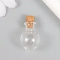 Декор для творчества стекло &laquo;Бутыль с пробкой&raquo; 1.9&times;1.9&times;2.4 см