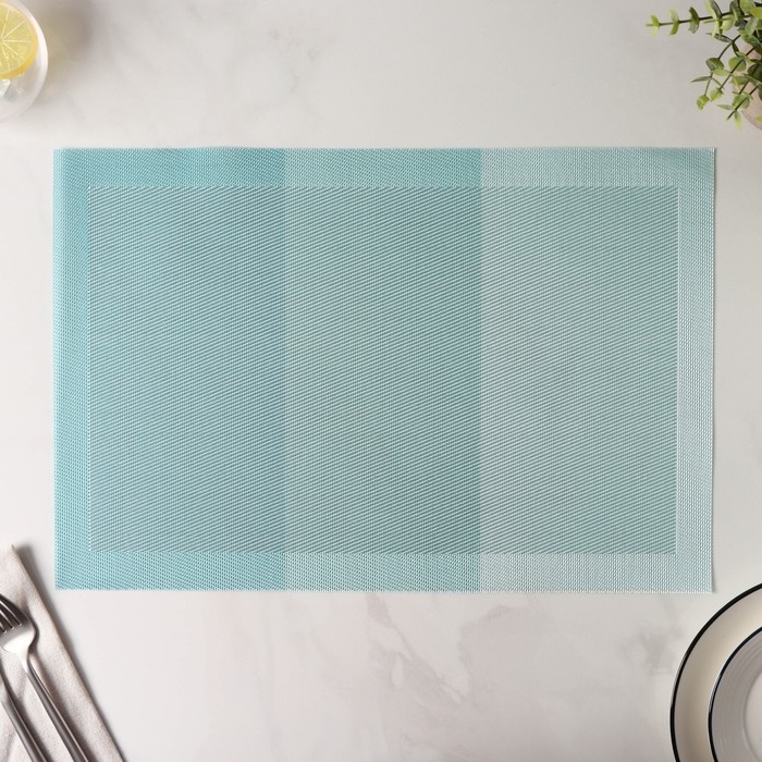 Салфетка сервировочная на стол &laquo;Тритон&raquo;, 45&times;30 см, цвет бирюзовый