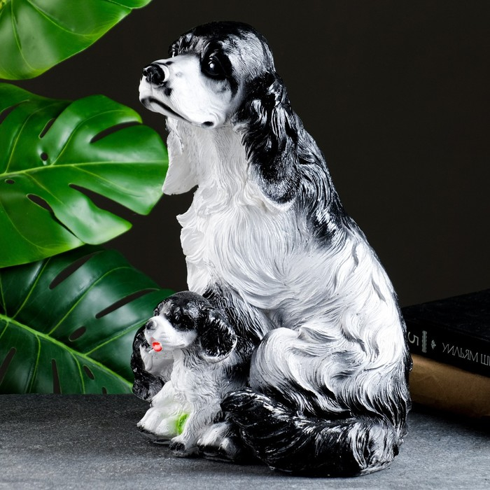 Копилка для денег &laquo;Кокер с щенками&raquo;, гипс, 30&times;20&times;25 см