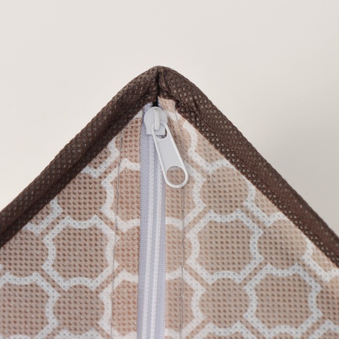 Органайзер для хранения белья Доляна &laquo;Браун&raquo;, 7 ячеек, 34&times;30,5&times;10 см, цвет коричневый