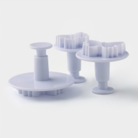 Набор плунжеров кондитерских Доляна &laquo;Бабочка&raquo;, 3 шт, d=4/5/6 см