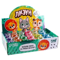 Лизун - слайм &laquo;Кошка&raquo;, цвета МИКС