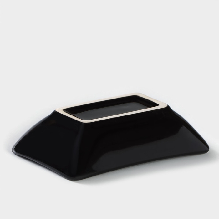 Соусник фарфоровый под соевый соус Verde notte, 50 мл, 9,5&times;7 см