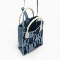 Сумка подр Зайцы, 12*4*17, отд на кнопке, дл ремень, синий