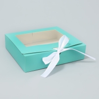 Коробка-фоторамка подарочная складная, упаковка, &laquo;Тиффани&raquo;, 20 х 18 х 5 см