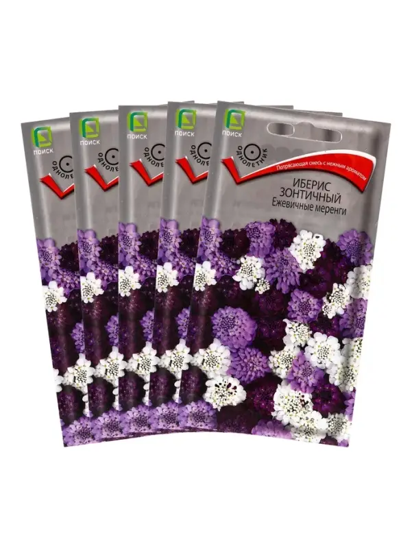 Набор семян Иберис зонтичный "Ежевичные меренги", 5 шт.