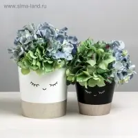 Набор кашпо для цветов 2 в 1 &laquo;Мордочки&raquo;, 0,8 и 1,6 л, 11 х 12 и 14 х 14 см