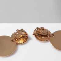 Клипсы &laquo;Дуэт&raquo; диски, цвет золото