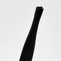 Пинцет скошенный, узкий, 8.5 см, чёрный