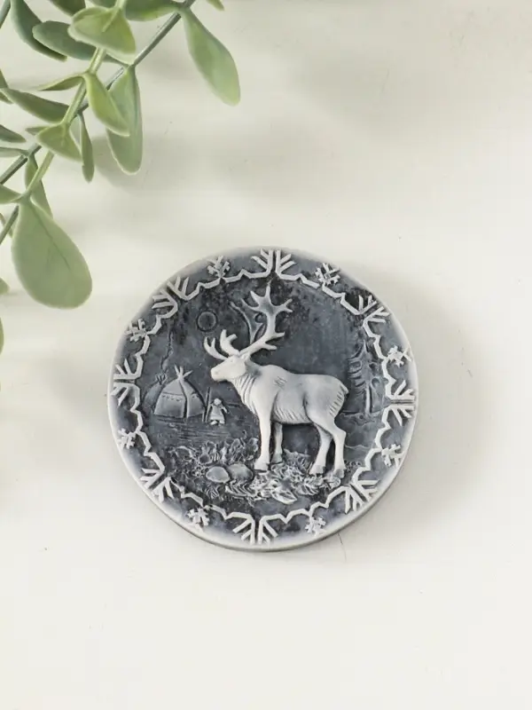 Магнит "Северный олень (барельеф)"
