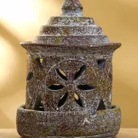 Подсвечник терракота &laquo;Фонарь&raquo;, 14.5&times;14.5&times;21 см