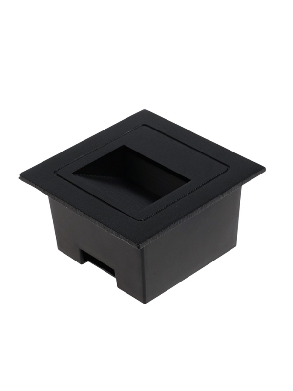 Встраиваемый светильник для лестницы, IP65, 3 Вт, 4000К, 68x68, квадрат, черный