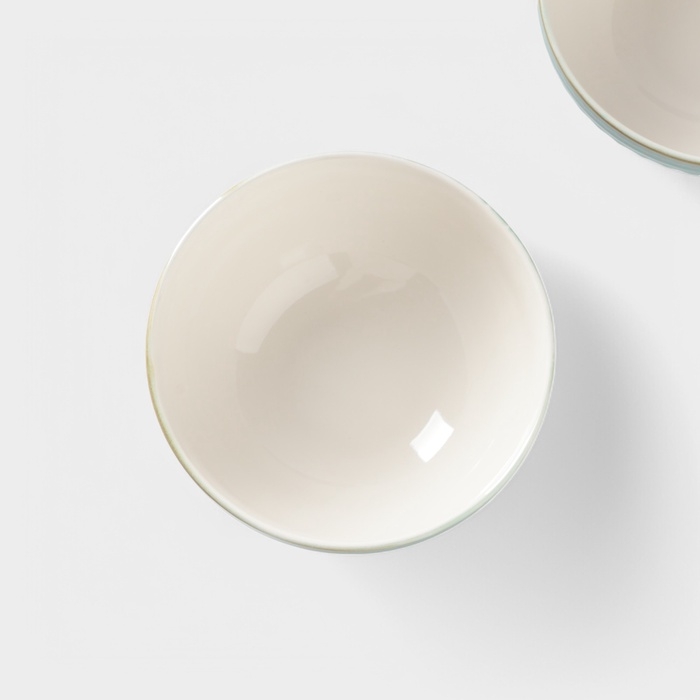 Набор салатников 2 шт Доляна "Винтаж" 15х15х6,5 см, цвет синий