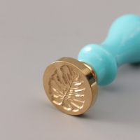 Сургучный набор "Монстера" печать, ручка, сургуч 12,5х10х3,6 см