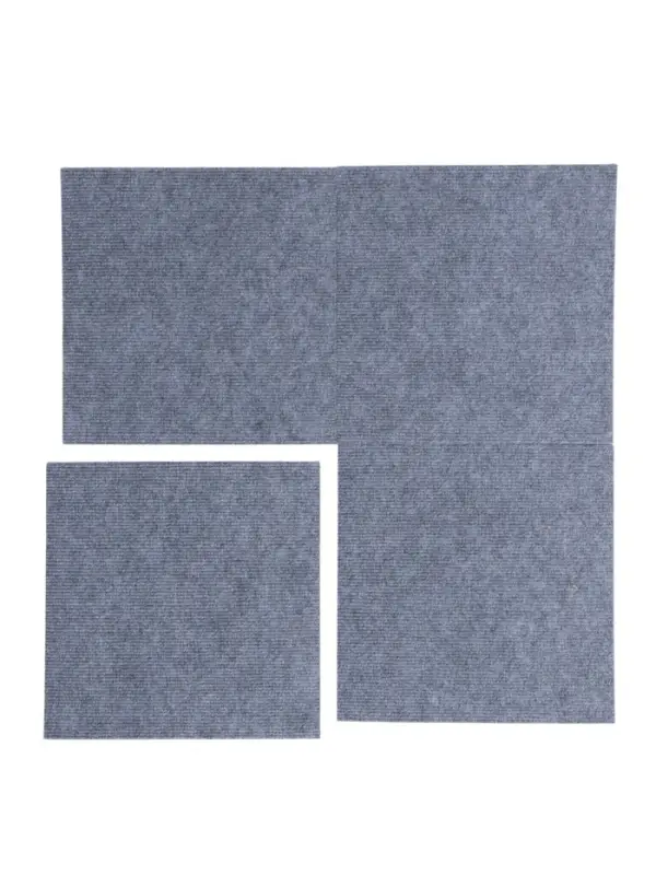 Самоклеящийся ковролин 30х30см, светло-серый