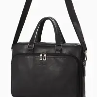 Сумка деловая, 38*8*29см, отд на молнии, 2 н/кармана, длин регил. ремень, ручка, черный