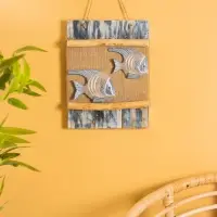 Панно плетёное &laquo;Пара рыбок&raquo;, 25&times;4&times;55 см